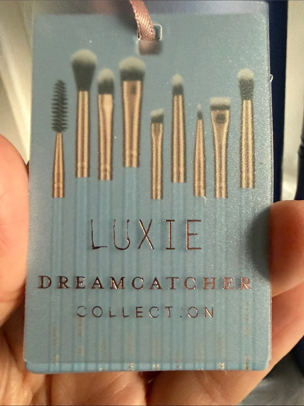 Luxie Lavender Faux-Leather Brush Travel Case Set